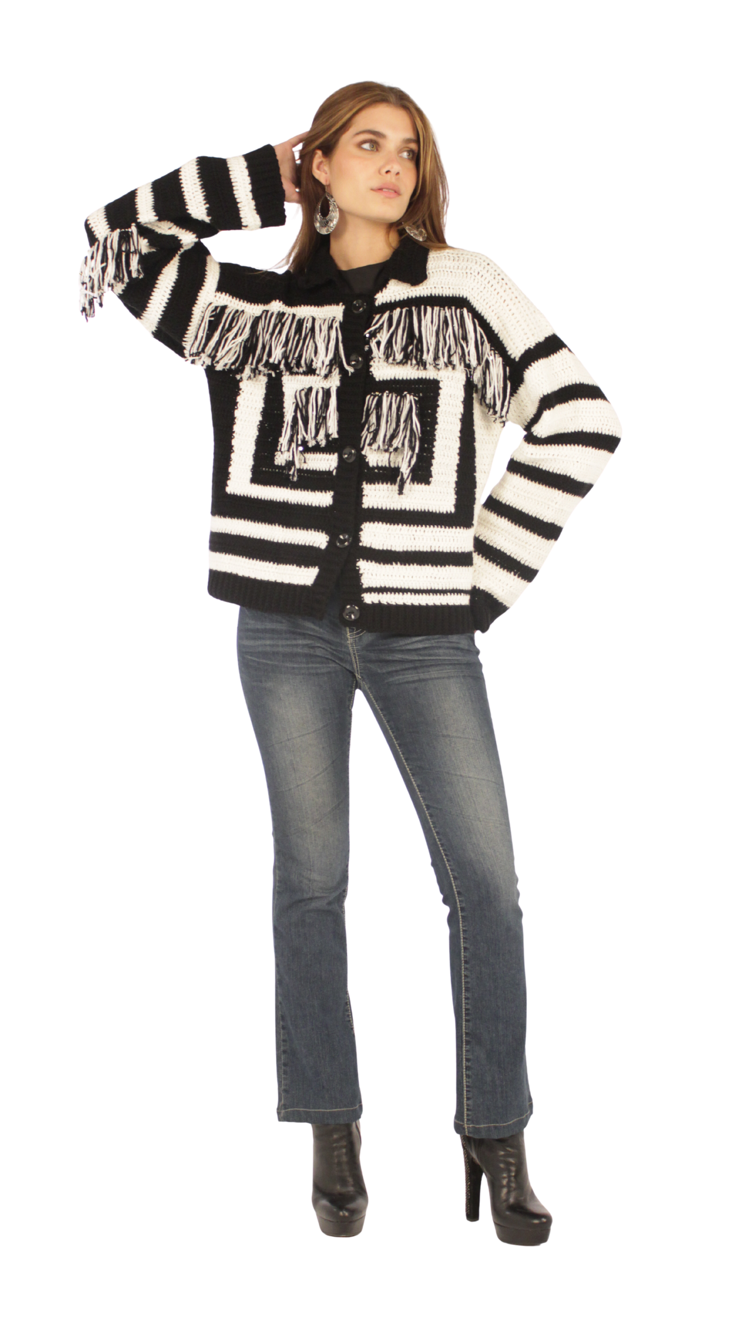 Maze Sequins Cardigan