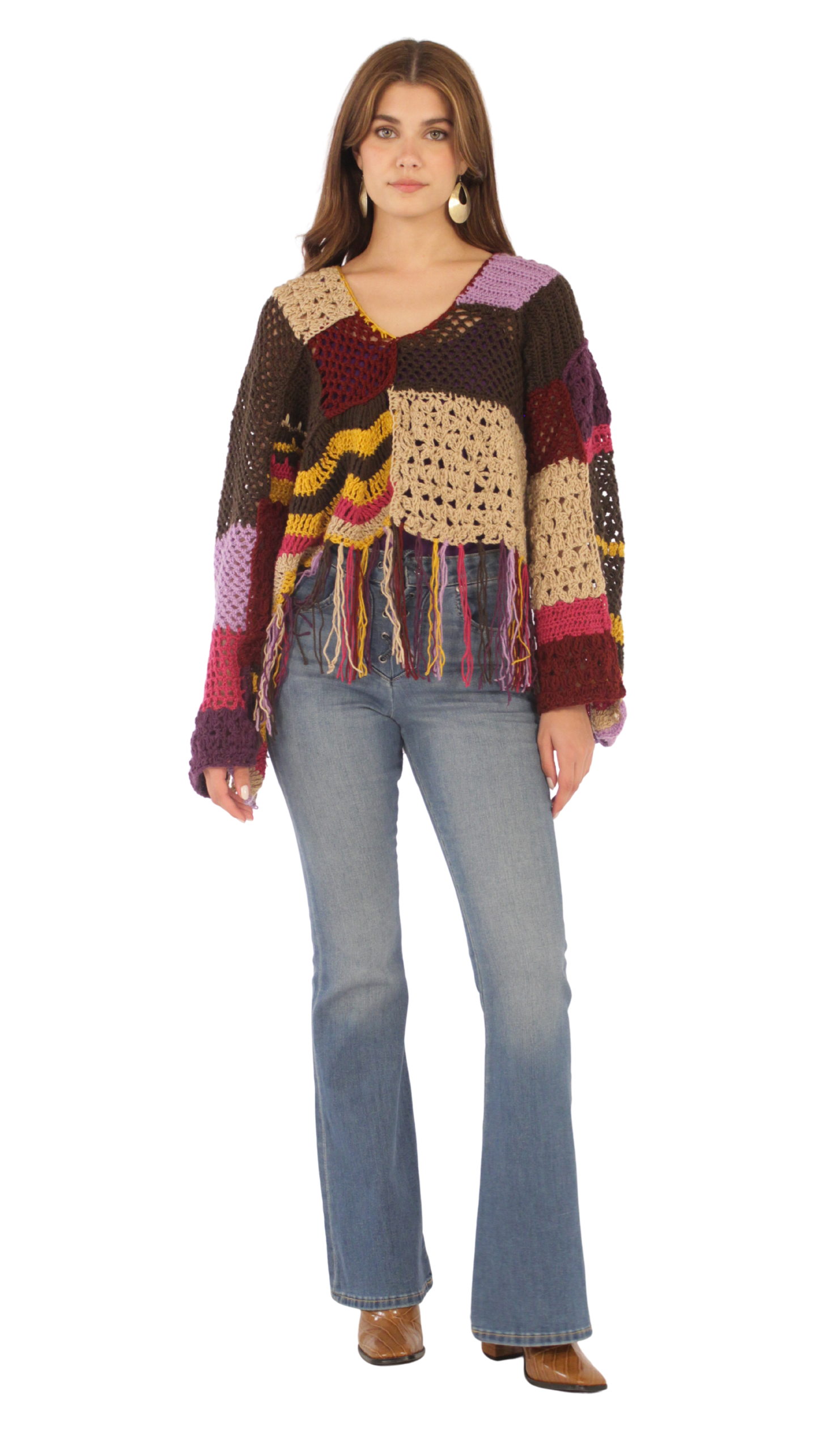 Funky Patchwork Pullover
