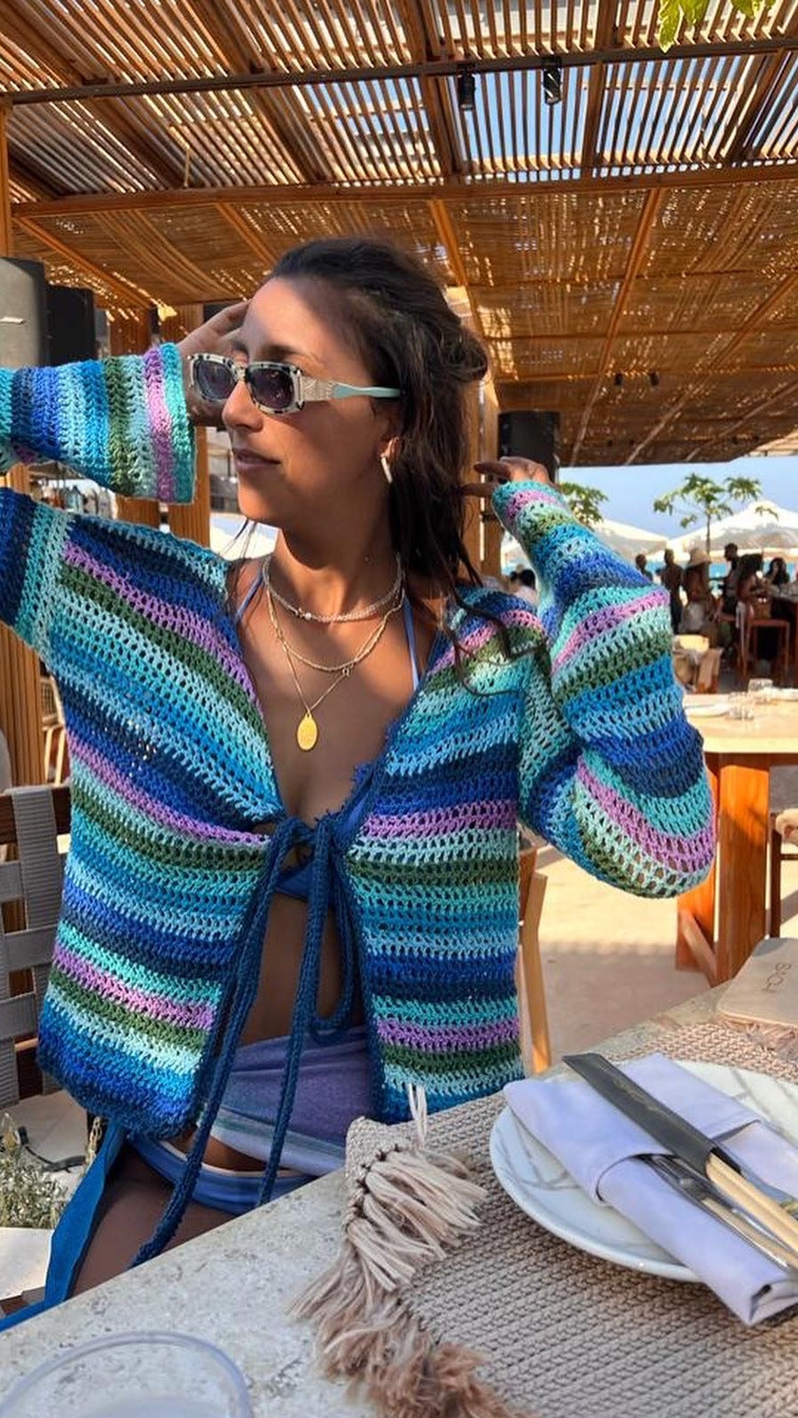 Blueberry Invasion Cardigan