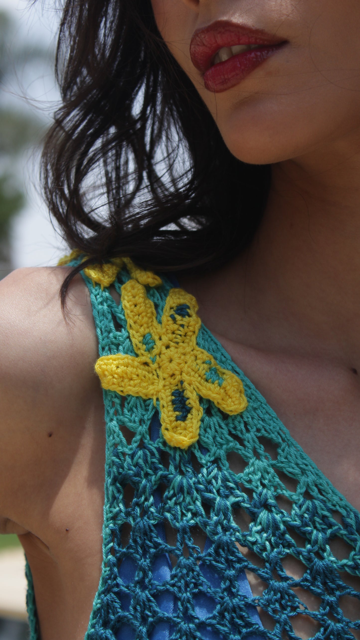 Lemon Teal Charm Dress