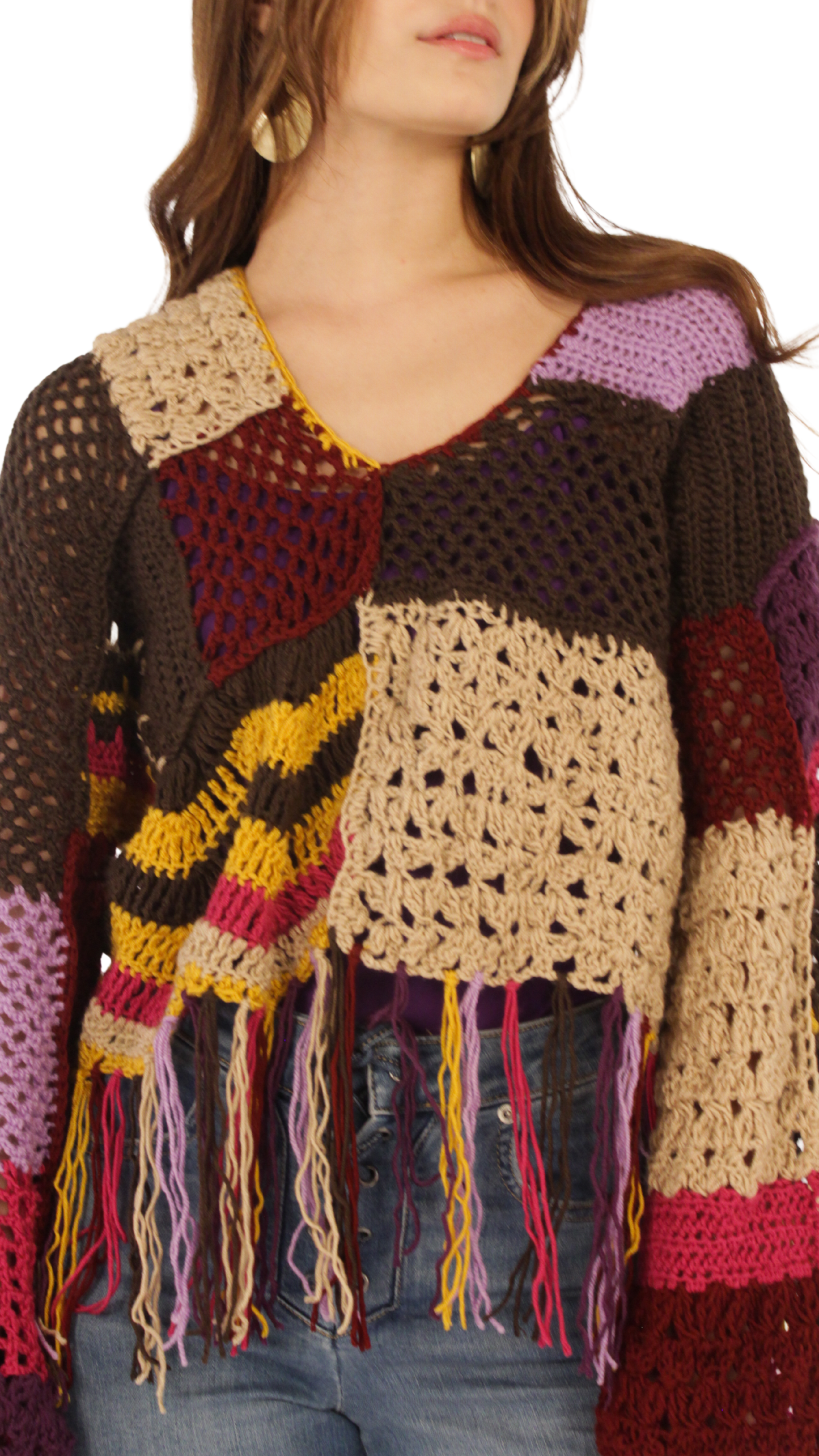 Funky Patchwork Pullover